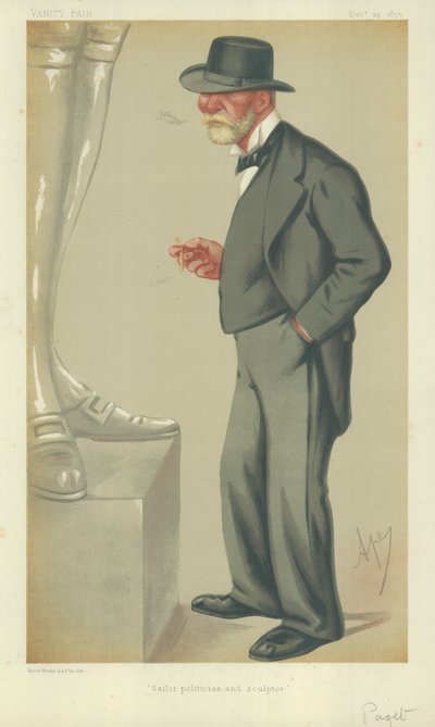 Ammiraglio The Right Hon Lord Clarence Paget da Carlo Pellegrini