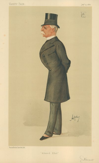 Generale Sir Donald Martin Stewart, Ahmed Khel, 15 gennaio 1887, caricatura di Vanity Fair da Carlo Pellegrini