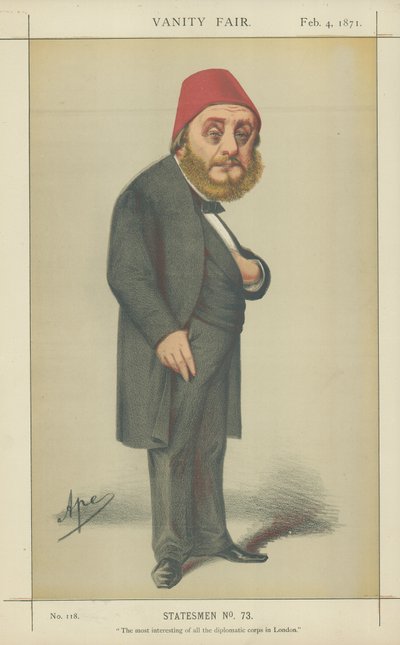 Sua Eccellenza Musurus Bey da Carlo Pellegrini