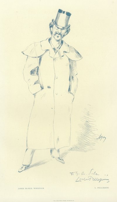 James Abbott McNeill Whistler da Carlo Pellegrini