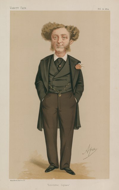 Mr Albert Grant MP; Leicester Square; 21 febbraio 1874; Vanity Fair; caricatura da Carlo Pellegrini