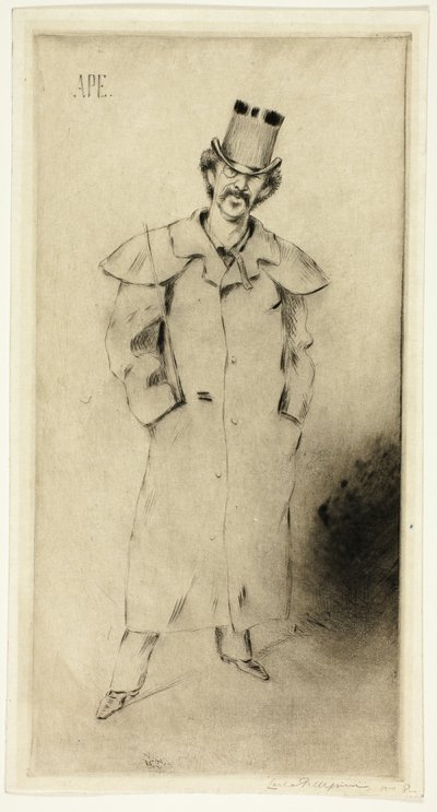 Ritratto di Whistler da Carlo Pellegrini
