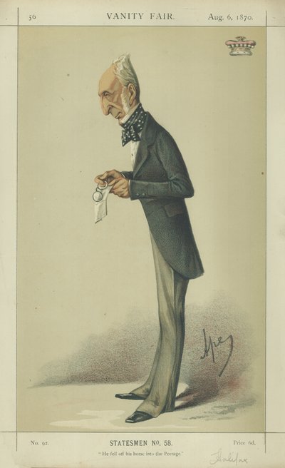 Sir Charles Wood, Lord Halifax da Carlo Pellegrini