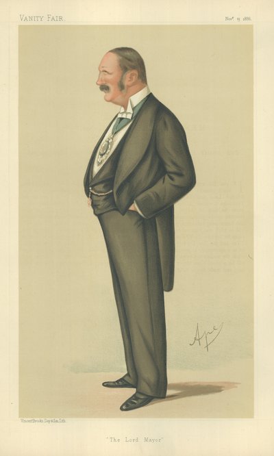Sir Reginald Hanson, Il Diritto Onorevole Il Sindaco di Londra da Carlo Pellegrini