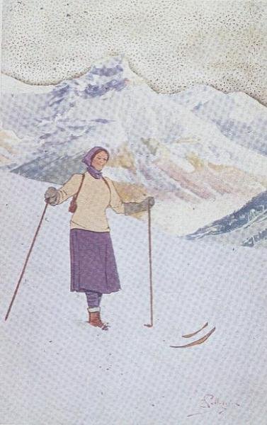 Scialpinista sulle piste di Engelberg, Svizzera da Carlo Pellegrini