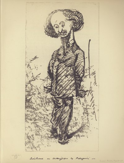 Swinburne su carta assorbente (caricatura dell