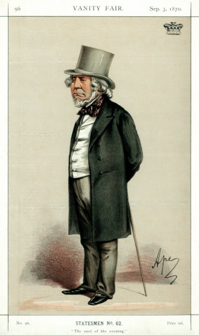 La frescura della sera, Lord Houghton, poeta e politico inglese, 1870 da Carlo Pellegrini