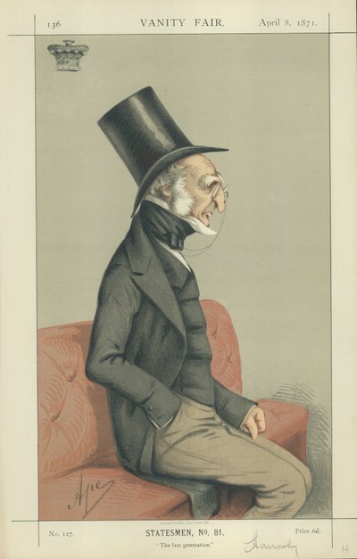 Il conte di Harrowby da Carlo Pellegrini