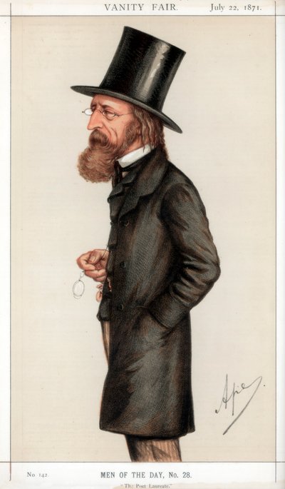 Il poeta laureato, 1871 da Carlo Pellegrini
