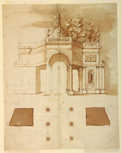 Progetto per una loggia da Carlo Rainaldi