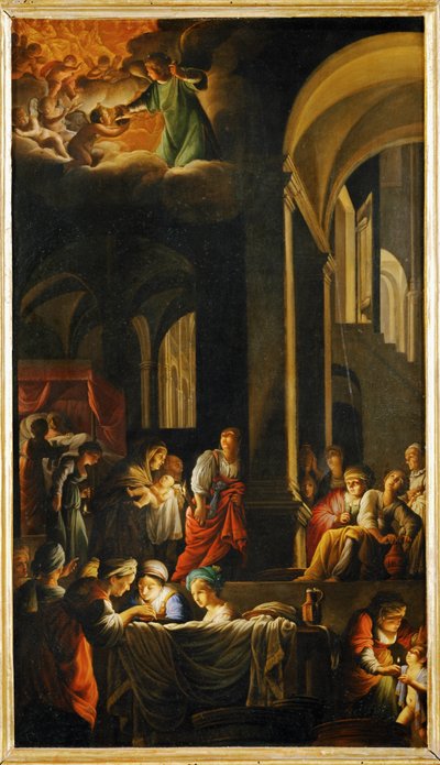 La naissance de la Vierge - Nascita della Vergine Maria ... da Carlo Saraceni