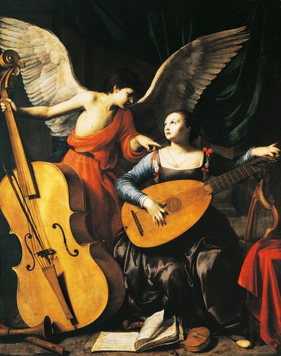 Santa Cecilia e Angelo, di Carlo Saraceni, c.1610 da Carlo Saraceni