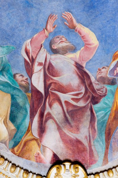 Discesa dello Spirito Santo sui Dodici Apostoli (dettaglio), c.1575 da Carlo Urbino