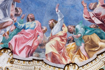 Discesa dello Spirito Santo sui Dodici Apostoli (dettaglio), c.1575 da Carlo Urbino