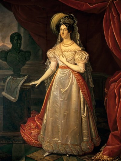 Ritratto di Maria Cristina di Savoia da Carlo de Falco