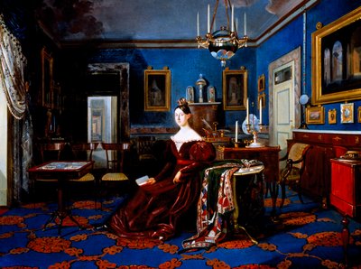 Ritratto di Maria Cristina di Savoia nel palazzo di Caserta da Carlo de Falco