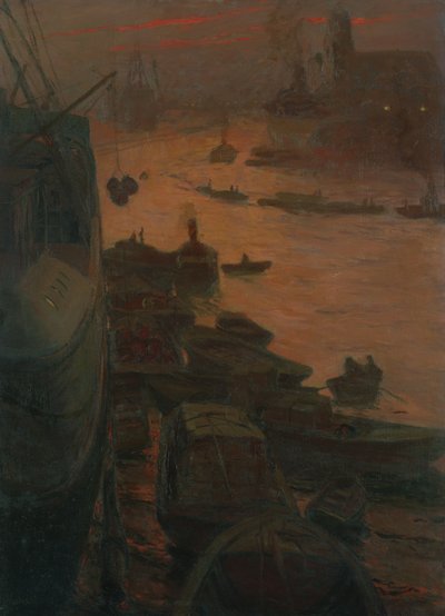 Porto di Amburgo presso il molo dell