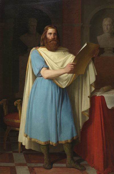 Alarico II, re visigoto, 1856 da Carlos María Esquivel y Rivas
