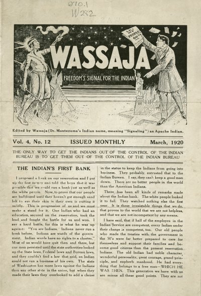 Numero di Wassaja, Vol. 4, No. 12 da Carlos Montezuma