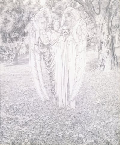 Due angeli, 1904 da Carlos Schwabe