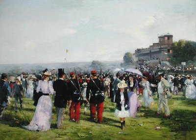 La fine delle corse ad Auteuil, c.1893 da Carlton Alfred Smith