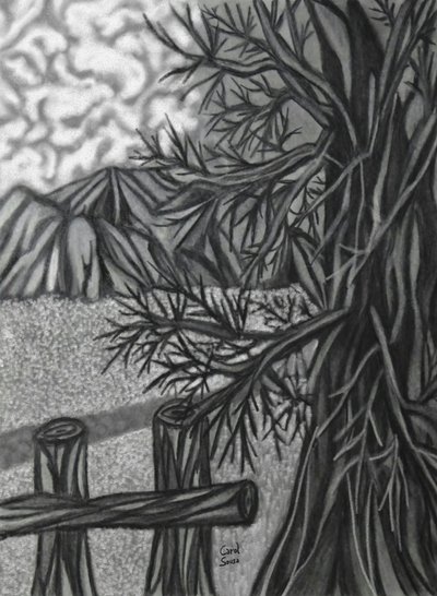 Disegno al carboncino digitale 2 da Carol Sousa Cuello