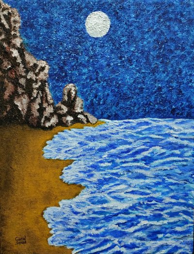 Spiaggia alla luce della luna da Carol Sousa Cuello