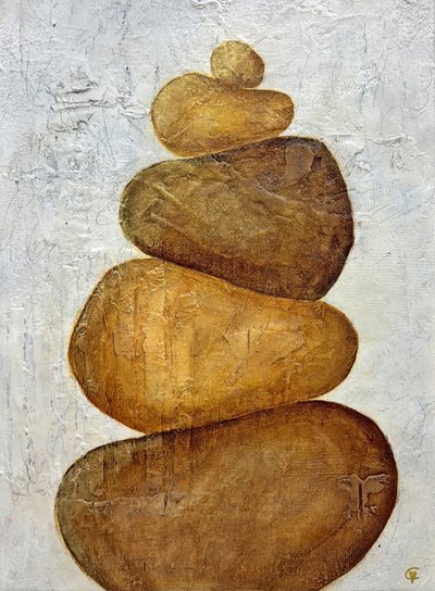 Pietre Zen impilate da Carolina Gårdheim