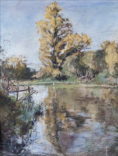 Inizio autunno sul fiume Test, 2007 da Caroline Hervey Bathurst