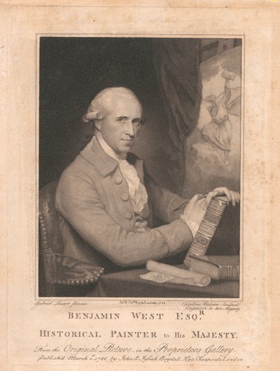 Benjamin West, Esqr., Pittore Storico di Sua Maestà da Caroline Watson