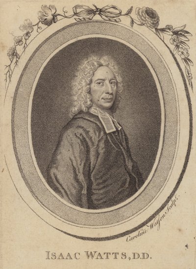 Isaac Watts, ministro cristiano inglese, scrittore di inni e teologo da Caroline Watson