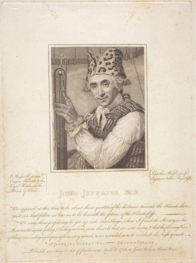 John Jeffries M.D., 3 aprile da Caroline and Russell John (1745 1806) Watson