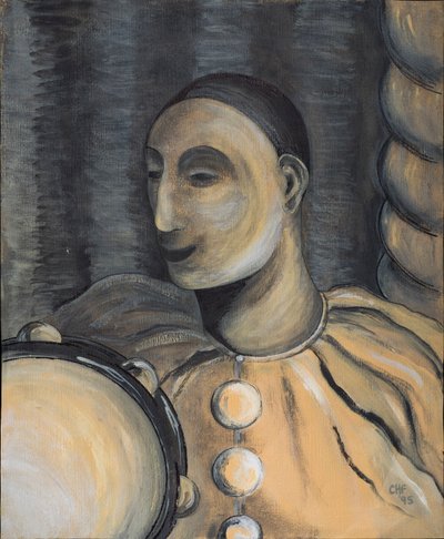 Clown con Tamburello, 1995 da Carolyn Hubbard Ford