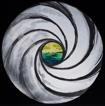 Vortice di lenti con mare e nuvole da Carolyn Hubbard Ford