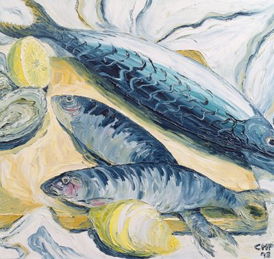 Sgombro con ostriche e limoni, 1993 da Carolyn Hubbard Ford