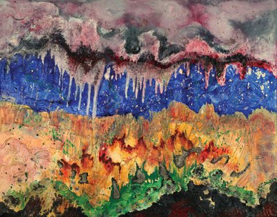 Grotta del cuore, 2006 (olio su tela) da Carolyn Mary Kleefeld