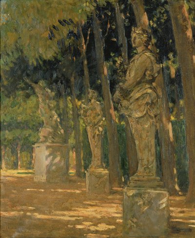 Incrocio alla fine del Tapis Vert, Versailles da Carroll Beckwith