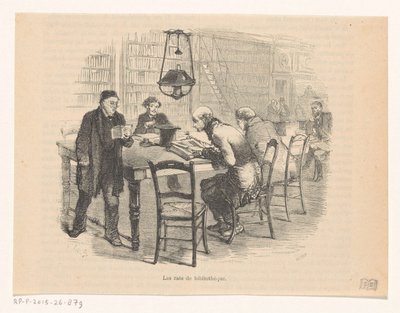 Sala di lettura di una biblioteca da Carter