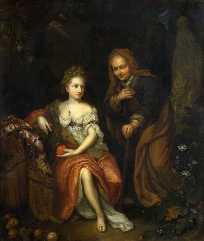 Vertumno e Pomona da Caspar (follower of) Netscher