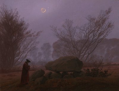 Una passeggiata al crepuscolo, 1830-1835 da Caspar David Friedrich