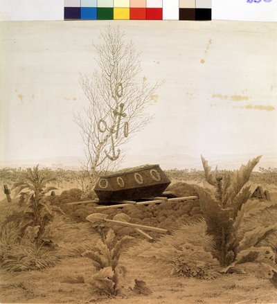 Al bordo della tomba da Caspar David Friedrich