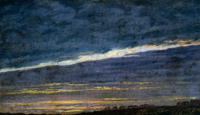 Cielo serale nuvoloso da Caspar David Friedrich
