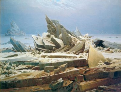 Il mare di ghiaccio da Caspar David Friedrich