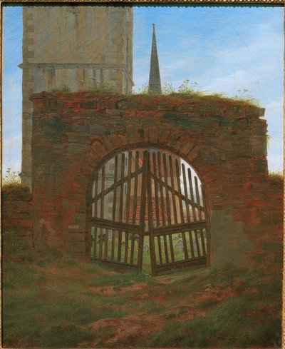 Il cancello del cimitero da Caspar David Friedrich