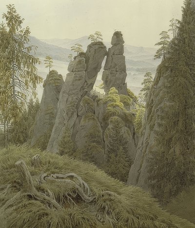 La porta di Neurathen da Caspar David Friedrich