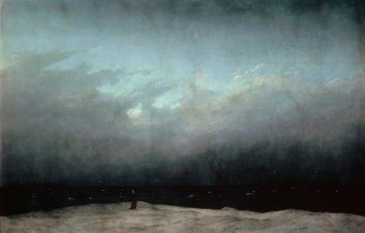 Il monaco in riva al mare da Caspar David Friedrich