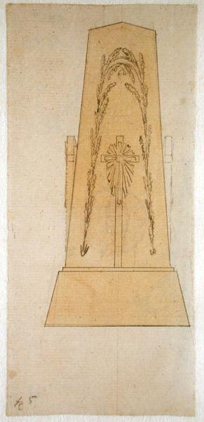 Progetto per un monumento, 1812 da Caspar David Friedrich