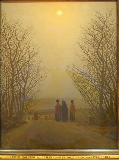 Mattino di Pasqua di Caspar David Friedrich, 1833 d.C., olio su tela - Museo Nacional Centro de Arte Reina Sofía - DSC08706 da Caspar David Friedrich