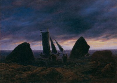 Barca da pesca sul Mar Baltico, c. 1830 da Caspar David Friedrich