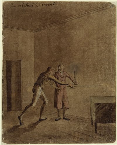 Franz e Daniel da "I masnadieri" di Schiller da Caspar David Friedrich
